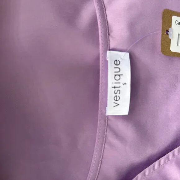 Vestique Lavender tie front bell Sleeve Tie The Knot Top Small- 356 - Picture 5 of 5